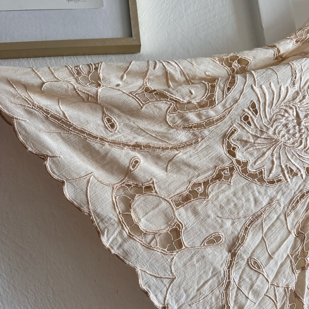 🕊️✨Free People Loveland Kimono XS/S Ivory Embroidered Boho Luxe $598 - Picture 6 of 15